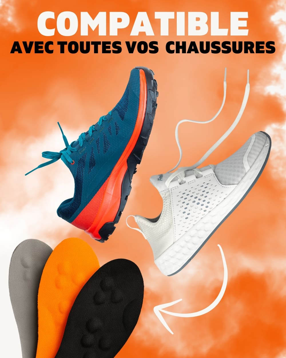 CLOUD™ - La semelle orthopédique au confort nuageux