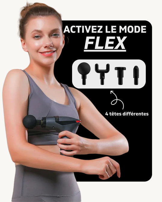 FLEX™ - Pistolet de massage musculaire 3-en-1 - Taqavibe