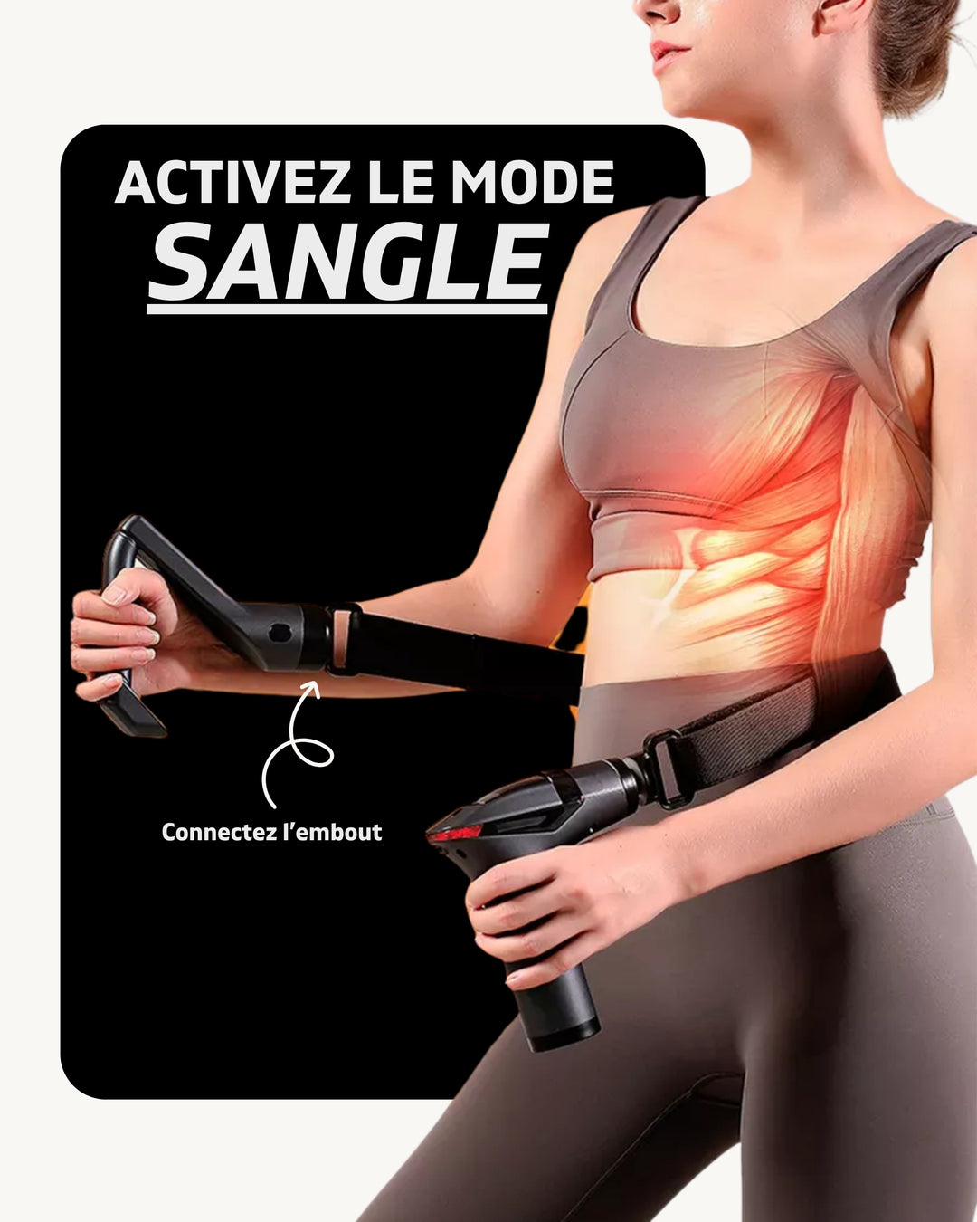 FLEX™ - Pistolet de massage musculaire 3-en-1 - Taqavibe