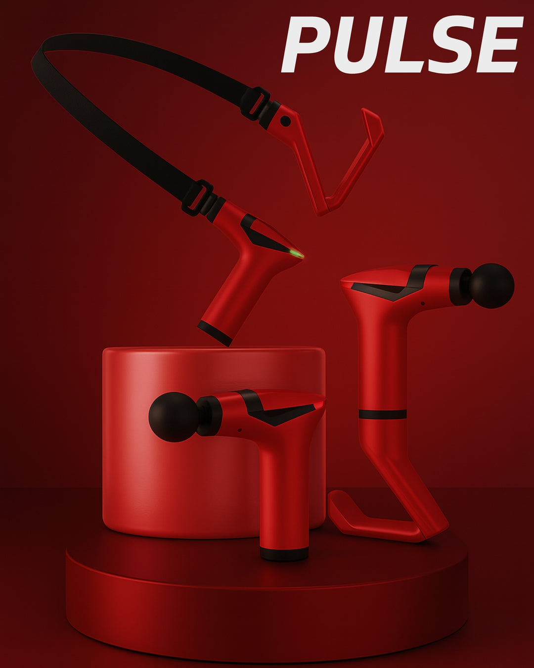 FLEX™ - Pistolet de massage musculaire 3-en-1 - Taqavibe