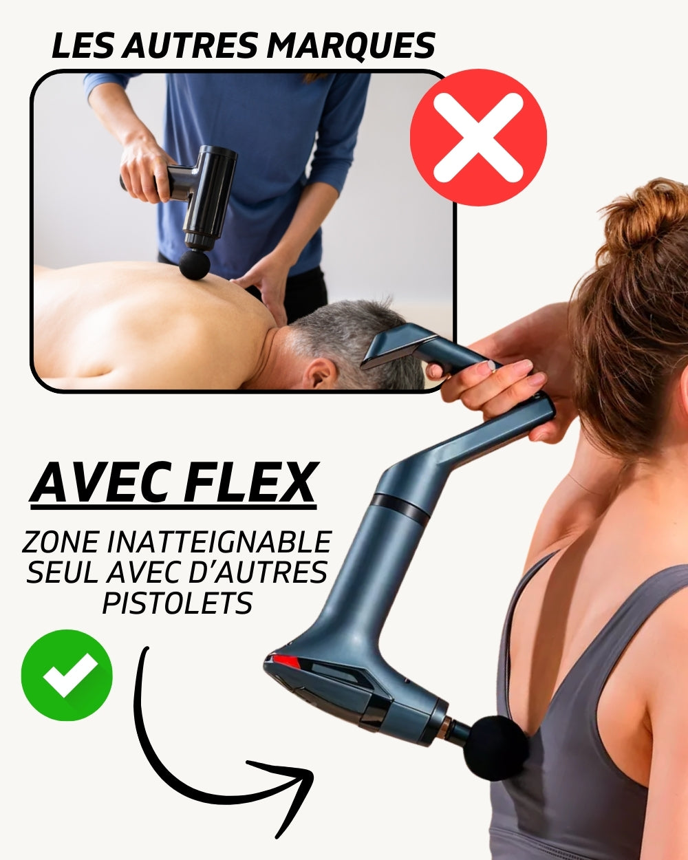 FLEX™ - Pistolet de massage musculaire
