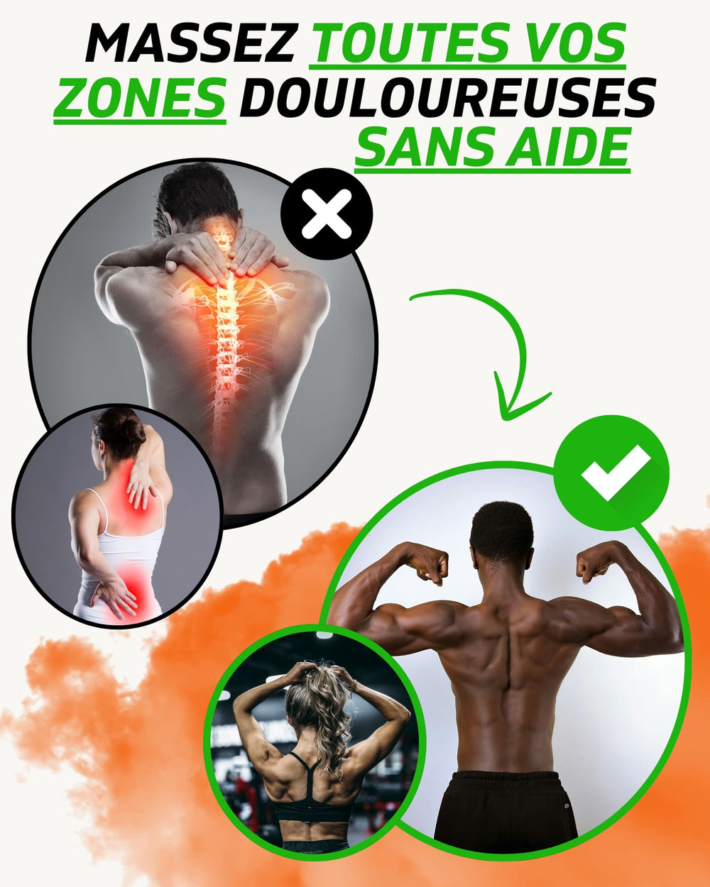 FLEX™ - Le pistolet de massage détachable