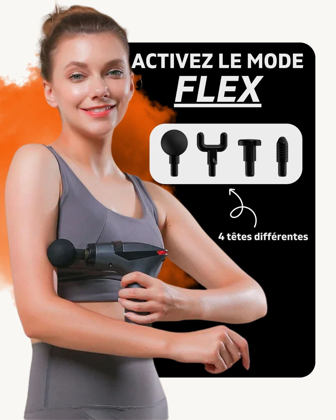 FLEX™ - Le pistolet de massage détachable