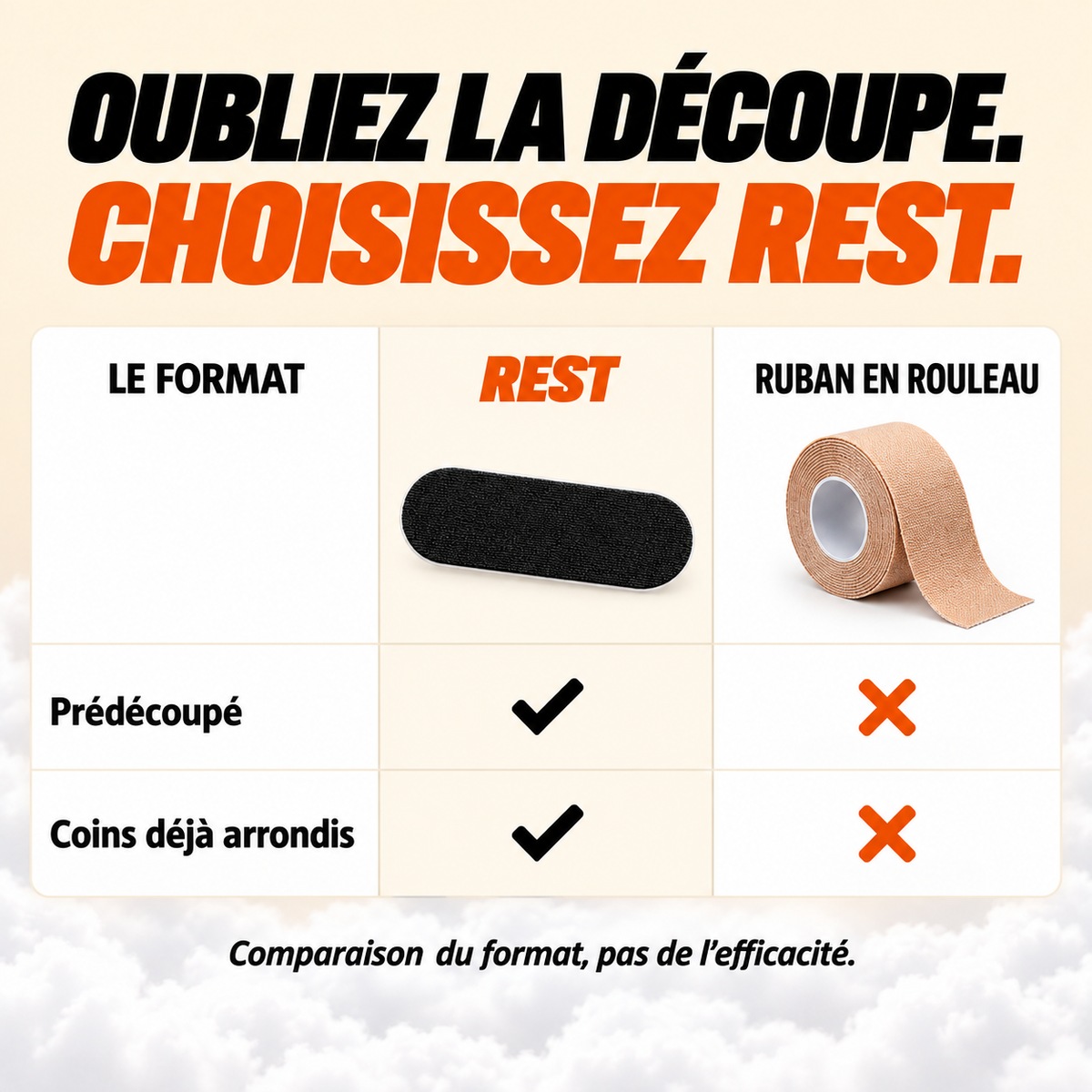 REST - Bandes buccales pour le sommeil
