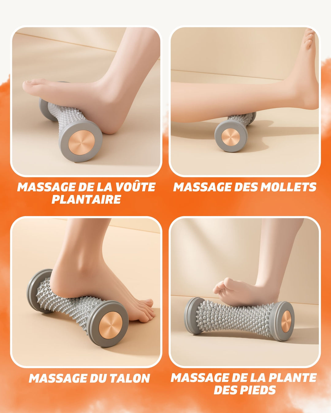 ROLL™ – Le rouleau de massage plantaire tout-en-un