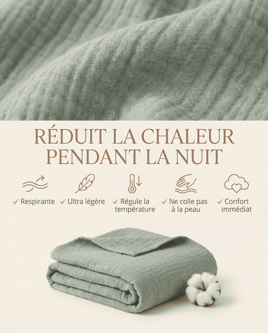 SOFT™ - Couverture d'Été ultra légère en mousseline