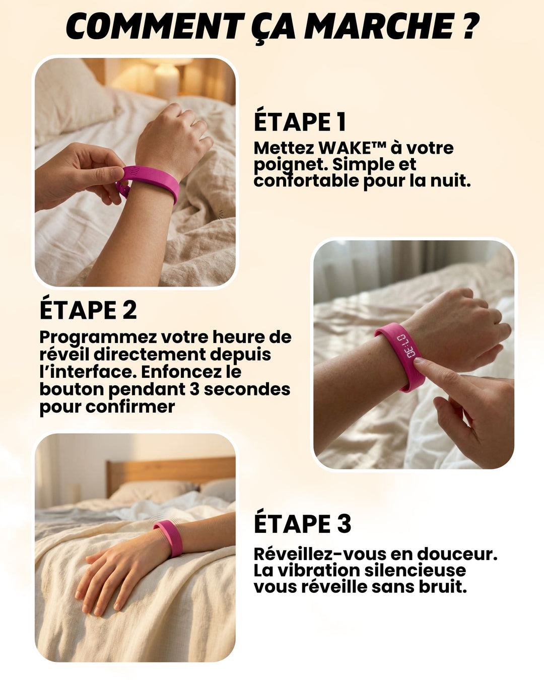 WAKE™ - Le réveil vibrant pour les enfants