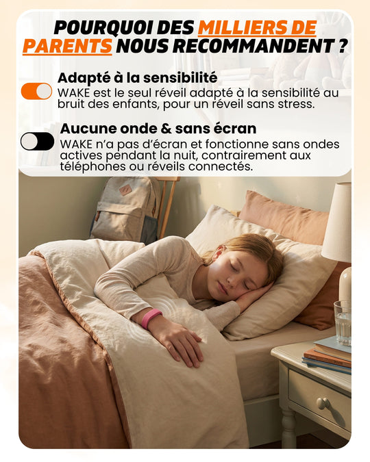 WAKE™ - Le réveil vibrant pour les enfants