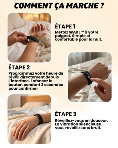 WAKE™ - Le réveil vibrant pour les adultes