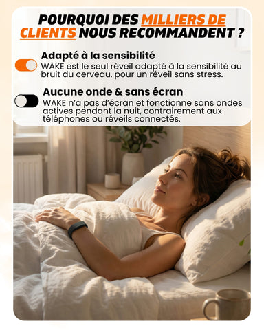 WAKE™ - Le réveil vibrant pour les adultes