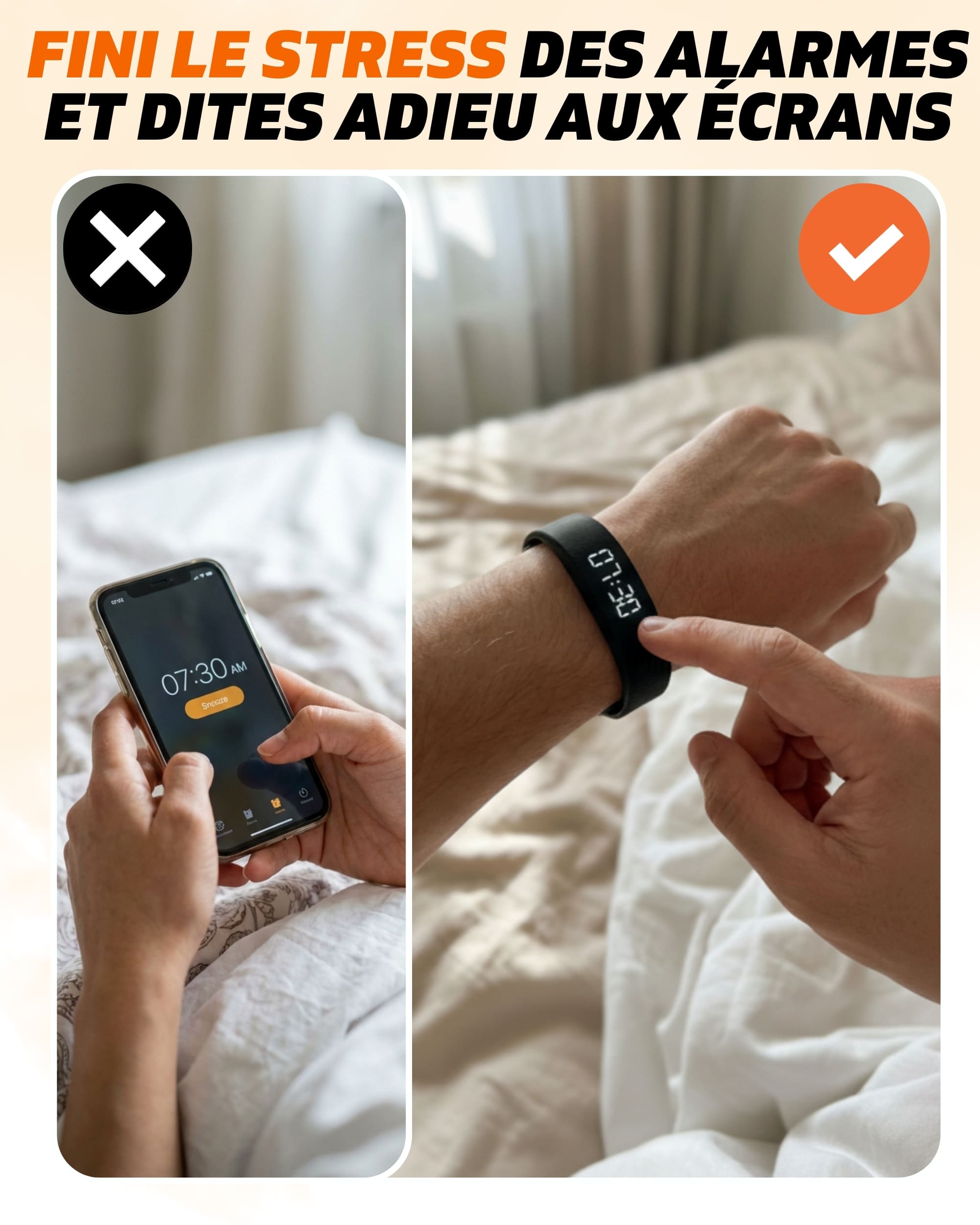 WAKE™ - Le réveil vibrant pour les adultes